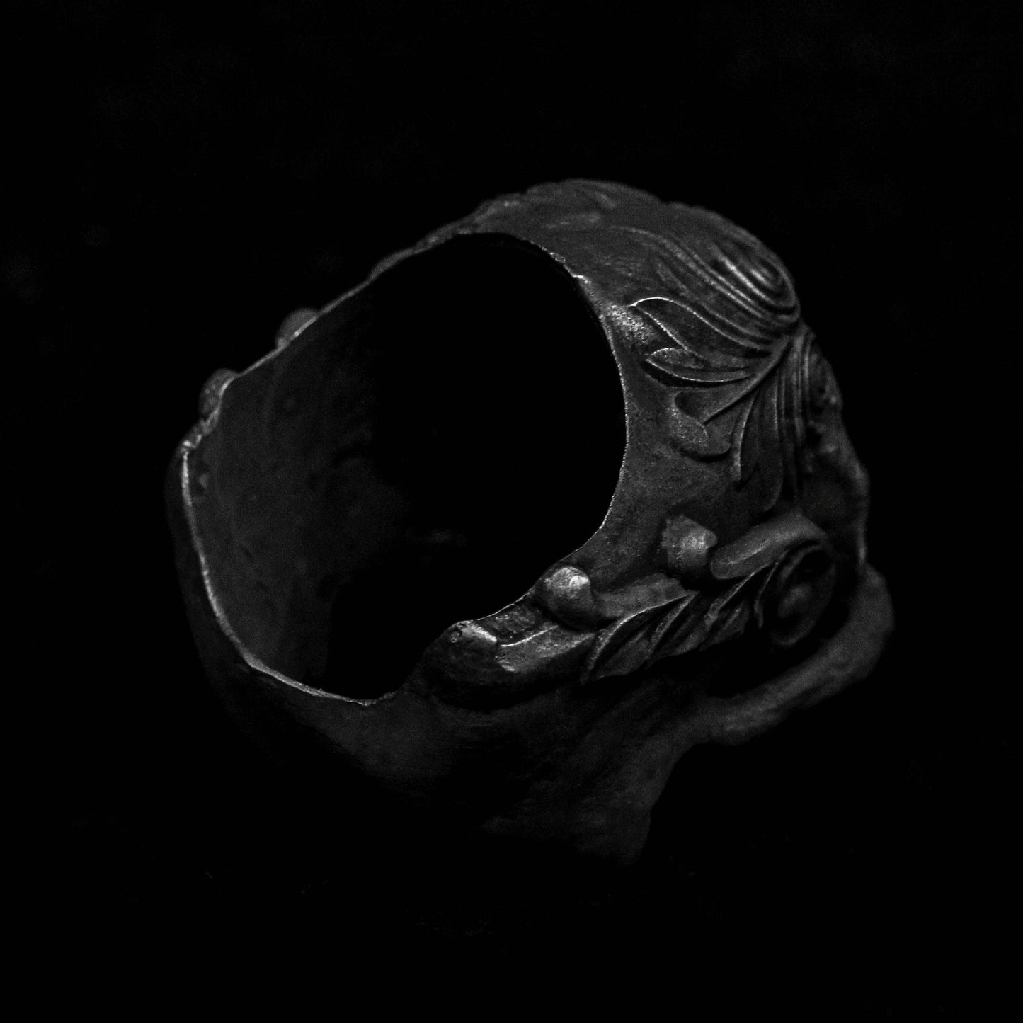 Skull 925 silver ring, skull pattern ring, Skull sterling silver ring, handmade medieval 925, unique unisex men's and women's punk.