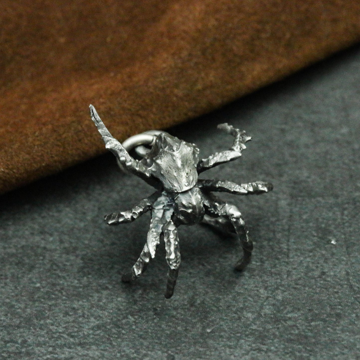 Little Spider 925 Silver Necklace Pendant, Men’s Pendant, 925 Silver Accessories, 925 Silver Insect Personality Necklace Pendant