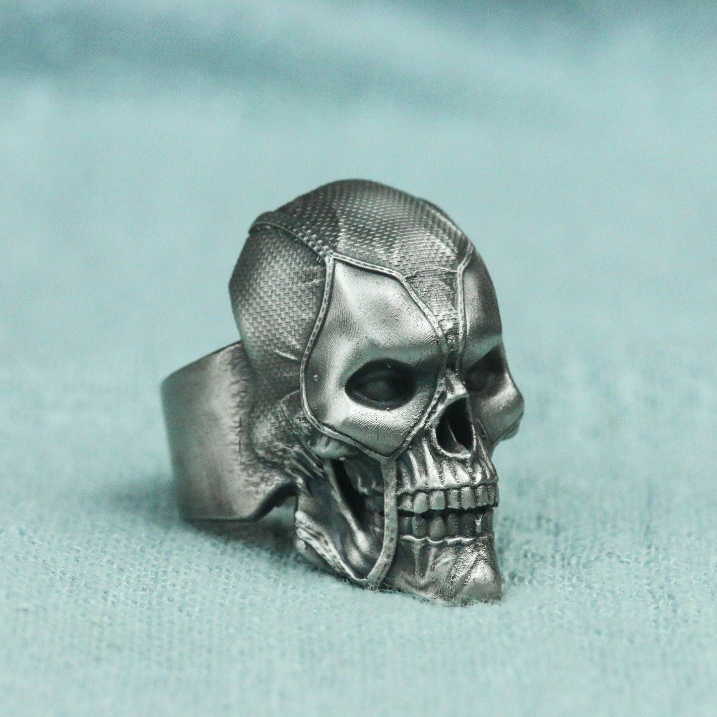 Deadpool 925 silver ring, personality skull ring, sterling silver ring, Marvel ring, superhero ring, skull ring