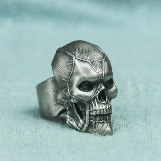 Deadpool 925 silver ring, personality skull ring, sterling silver ring, Marvel ring, superhero ring, skull ring