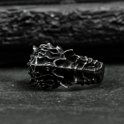 Human spine 925 sterling silver ring, spine ring, spine jewelry, abstract design, gift for him-handmade
