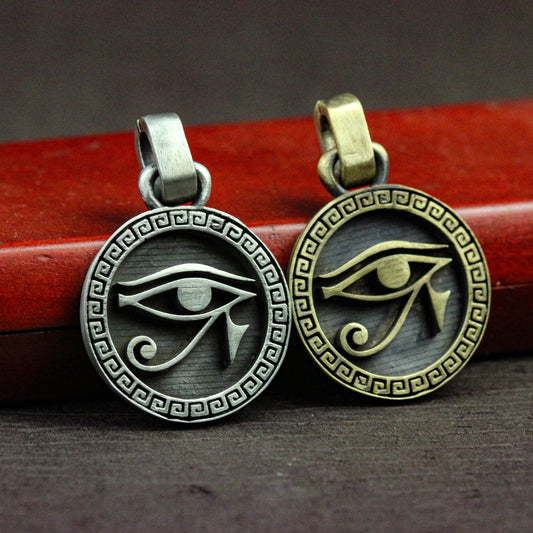 Eye of Horus 925 silver necklace on sale, handmade eye of Horus pendant, protective jewelry, symbol of royal rights