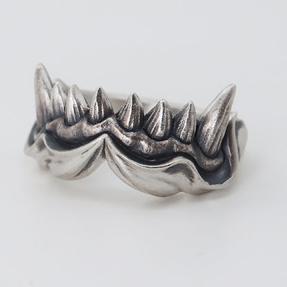 Silver Tooth Ring|Vampire Silver Ring|Vampire Tooth|Gothic Ring|Tooth Ring|Couple Ring|Handmade Silver Ring