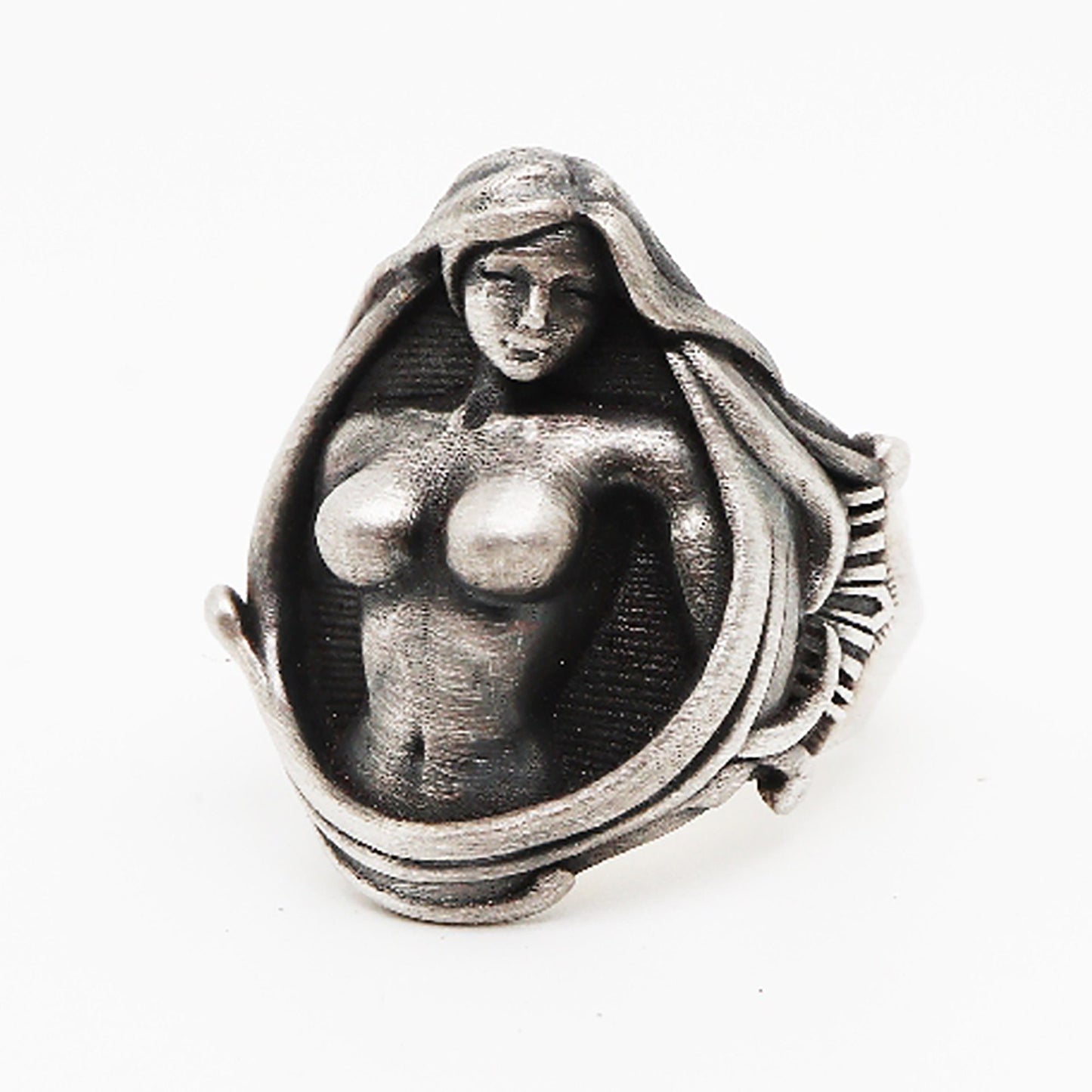 Goddess Silver Ring|Nude Girl Ring|Goddess Ring|Bohemian Ring|Fairy Ring|A Gift for Her