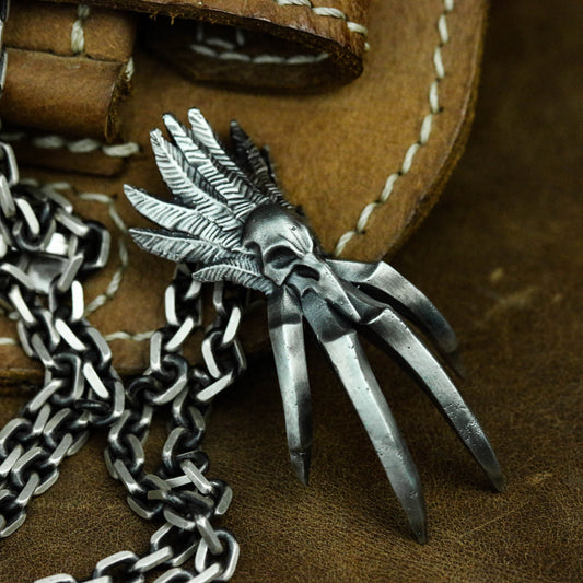 Claw/Paw 925 Silver Pendant Necklace, Wolverine Paw, Silver Claw Necklace, Men's Accessories, Gift Necklace