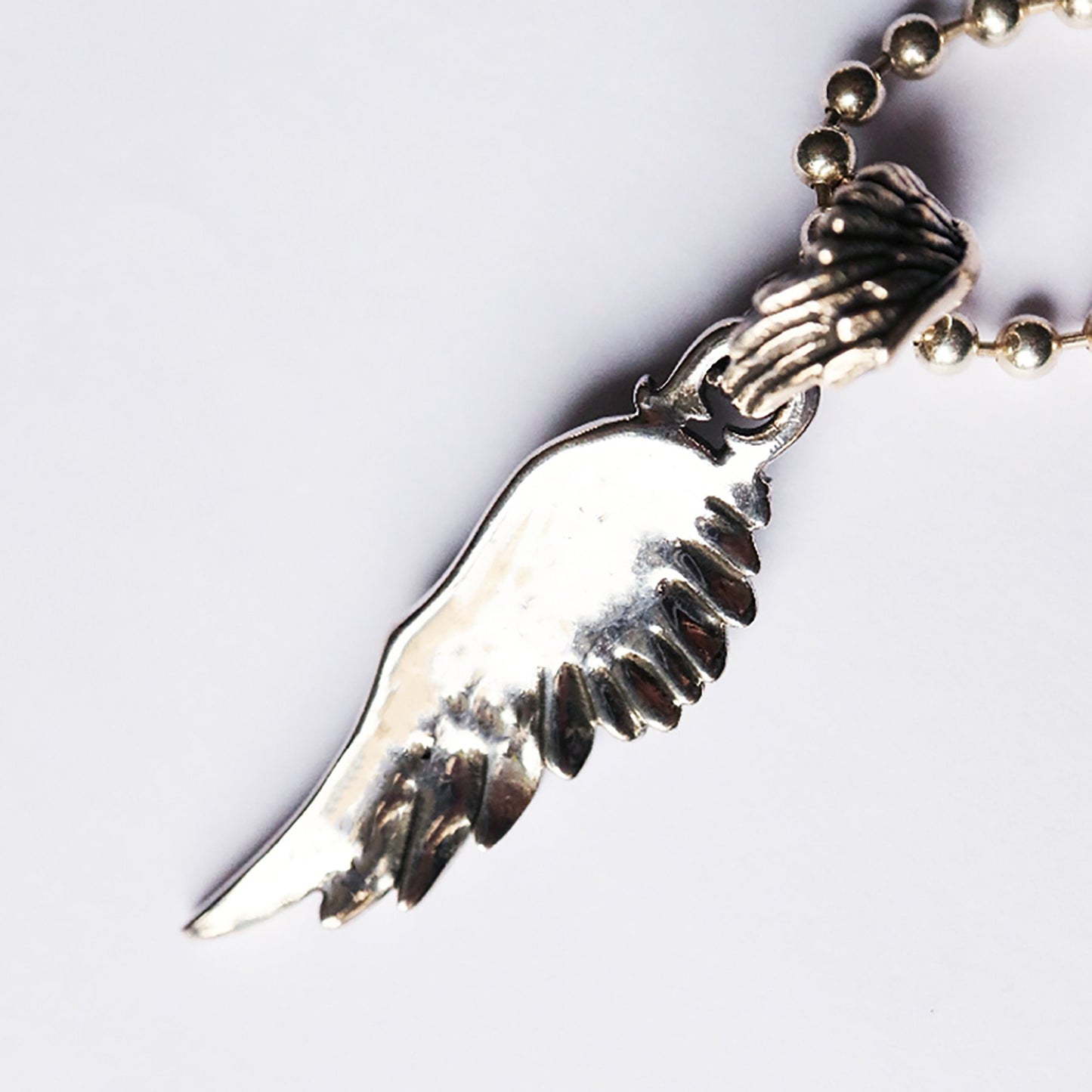 Angel Wing Silver Pendant|Wing Pendant|Feather Necklace|Silver Angel Wing Necklace|Oxidized Wings