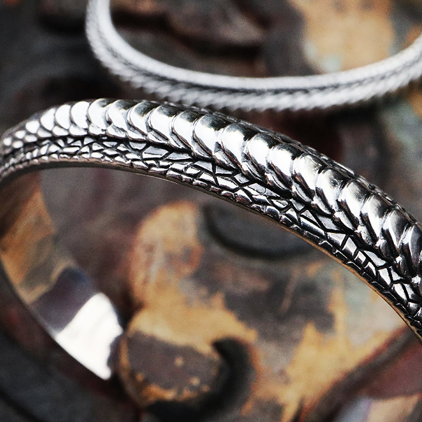 Snake Bone Silver Bracelet|Snake Bracelet|Snake Jewelry|Snake Bone Jewelry|Snake Couple Jewelry|Gift for him