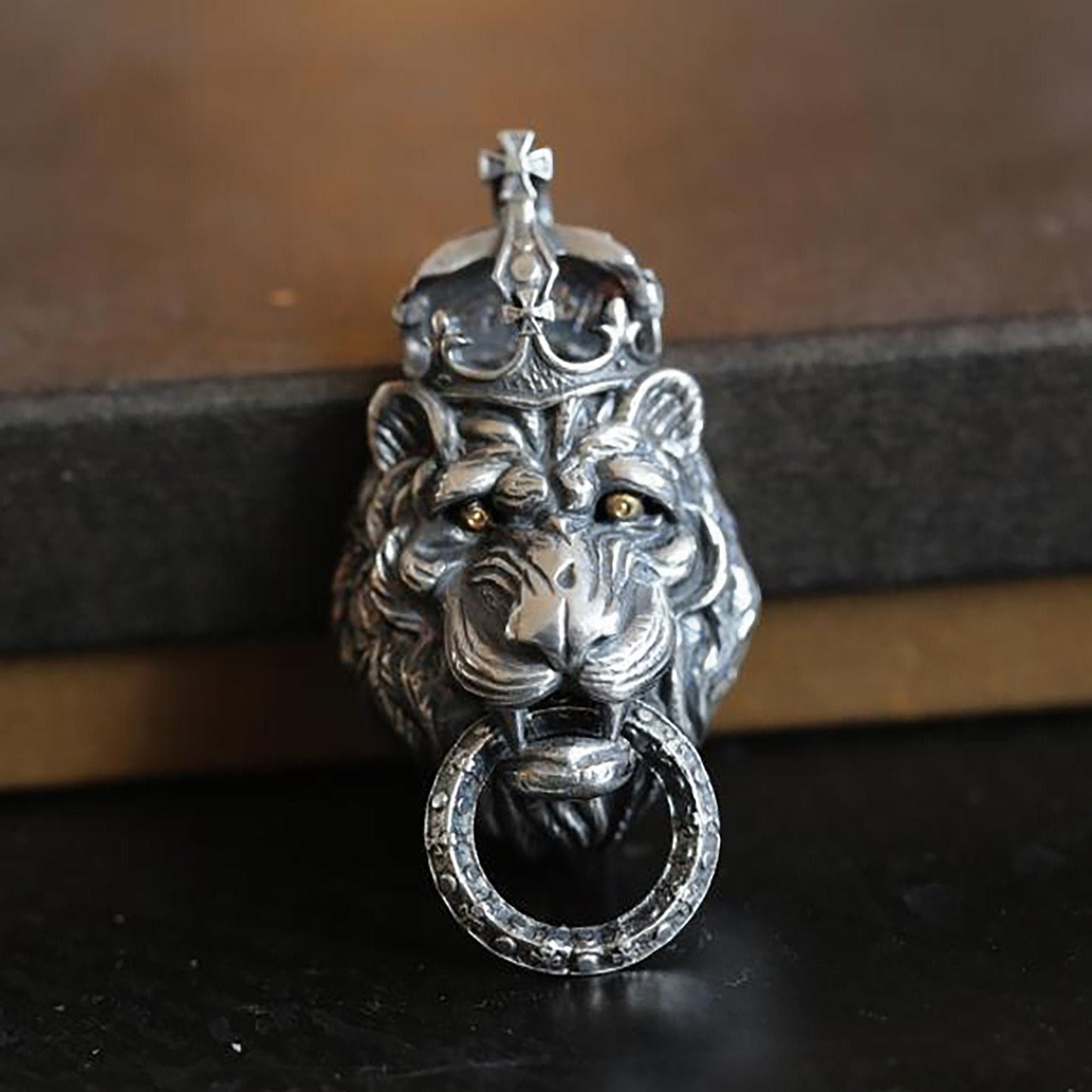 925 Sterling Silver Lion Pendant Necklace|Lion Pendant|Lion Jewelry|Men's Necklace|Men's Gift