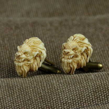 Lion Head Cufflinks|Shirt Cufflinks|Animal Cufflinks Elegant Cufflinks|Men's Accessories