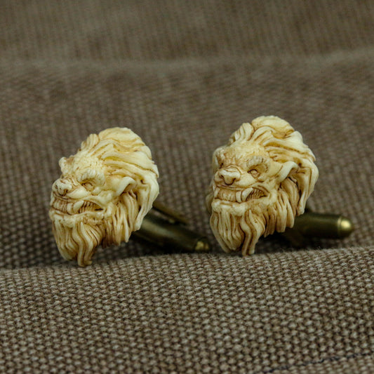 Lion Head Cufflinks|Shirt Cufflinks|Animal Cufflinks Elegant Cufflinks|Men's Accessories