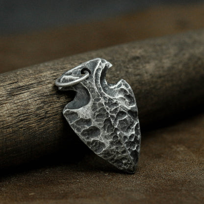 Arrow 925 silver pendant, cold weapon, ancient hidden weapon pendant, brass jewelry, personalized retro art-Craftsman made