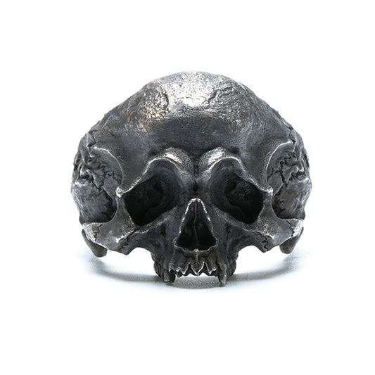 Skull 925 sterling silver ring| skull silver ring|skull silver jewelry|hand-carved