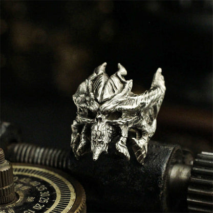 Shadow Lord Ring - 925 Sterling Silver Diabolical Power Symbol Jewelry - SATANHORN