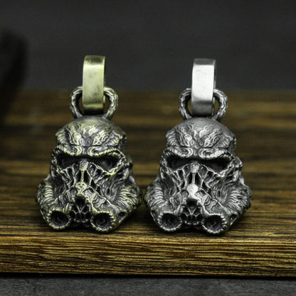 Crusader Helm Pendant - 925 Sterling Silver Medieval Warrior Necklace for History Buffs
