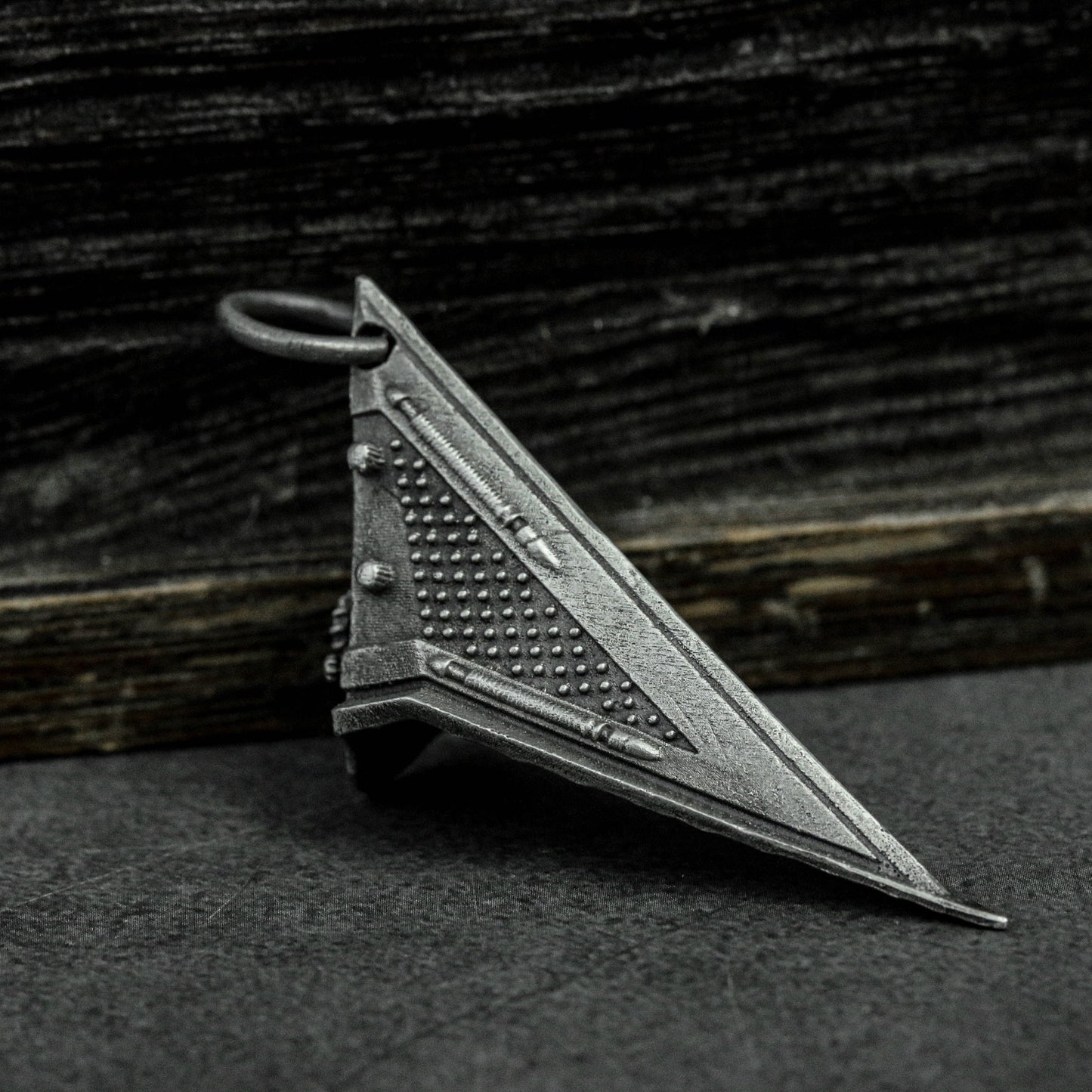 Silent Hill Triangle Head Sterling Silver Pendant, Pyramid Head Pendant, Pyramid Head Sterling Silver Necklace, necklace for Men - Handmade