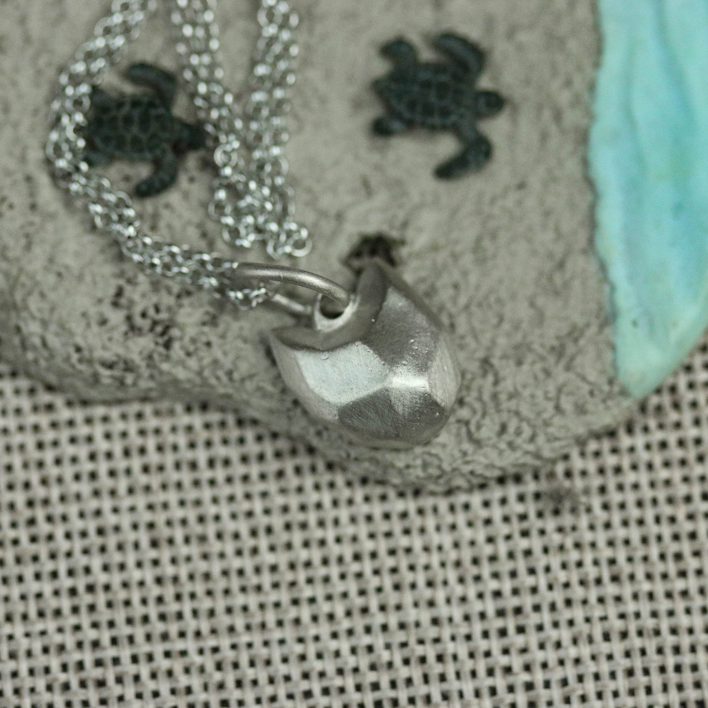 925 sterling silver abstract cat head pendant, cat head necklace, handmade cat head pendant, personalized handmade