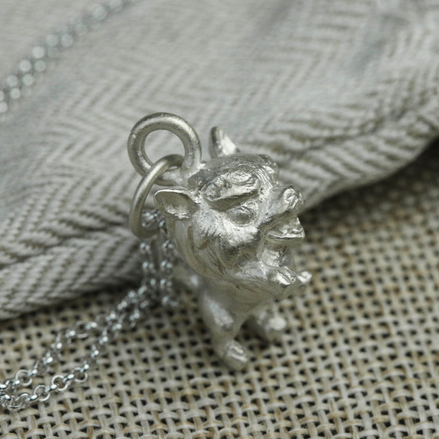 925 Sterling Silver Wild Boar Small Pendant, Wild Boar Necklace, Birthday Gifts, Christmas Gifts, Mother's Day Gifts, Gifts for Him