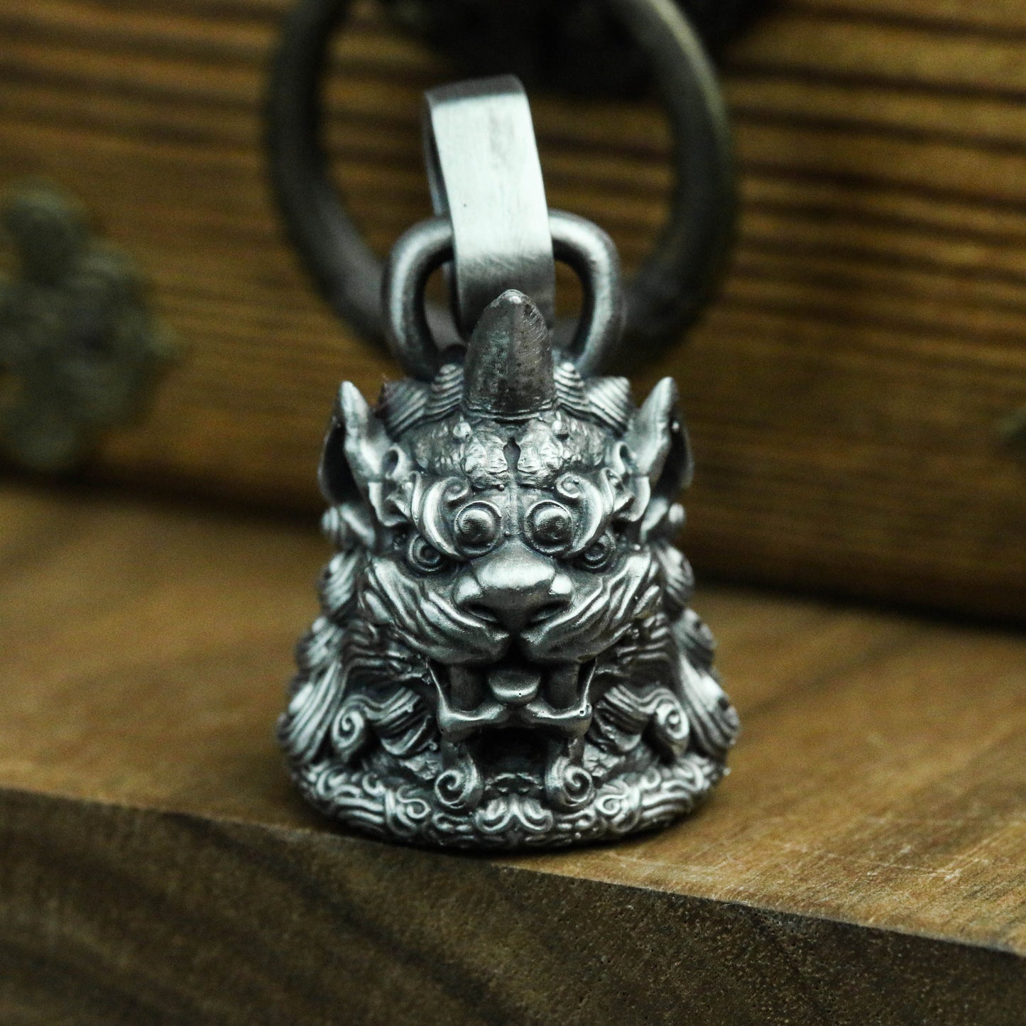 Pixiu 925 Silver Pendant Necklace, Unicorn Silver Necklace, Handmade Silver Pendant, Tang Lion Chinese Style