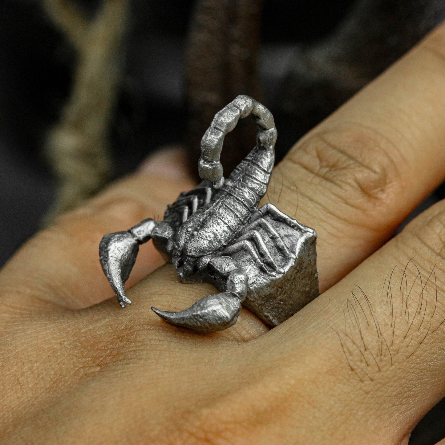 handmade Scorpion Sterling 925 Silver Ring|Scorpio Constellation Ring|Scorpion Animal Ring|Scorpion Silver Jewelry|Scorpio Gift