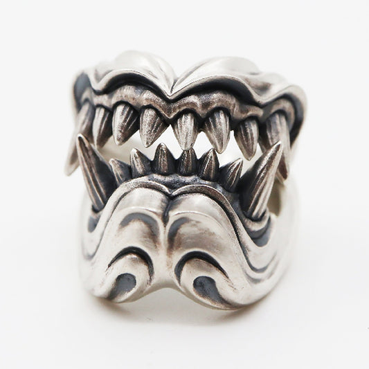 Silver Tooth Ring|Vampire Silver Ring|Vampire Tooth|Gothic Ring|Tooth Ring|Couple Ring|Handmade Silver Ring