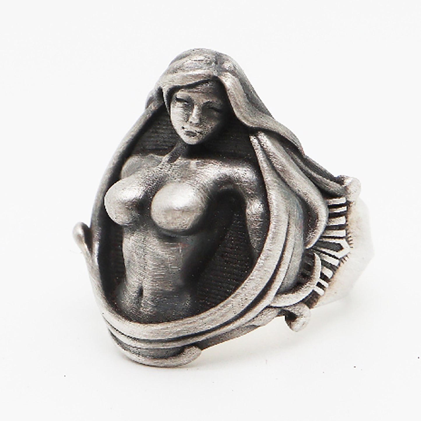 Goddess Silver Ring|Nude Girl Ring|Goddess Ring|Bohemian Ring|Fairy Ring|A Gift for Her