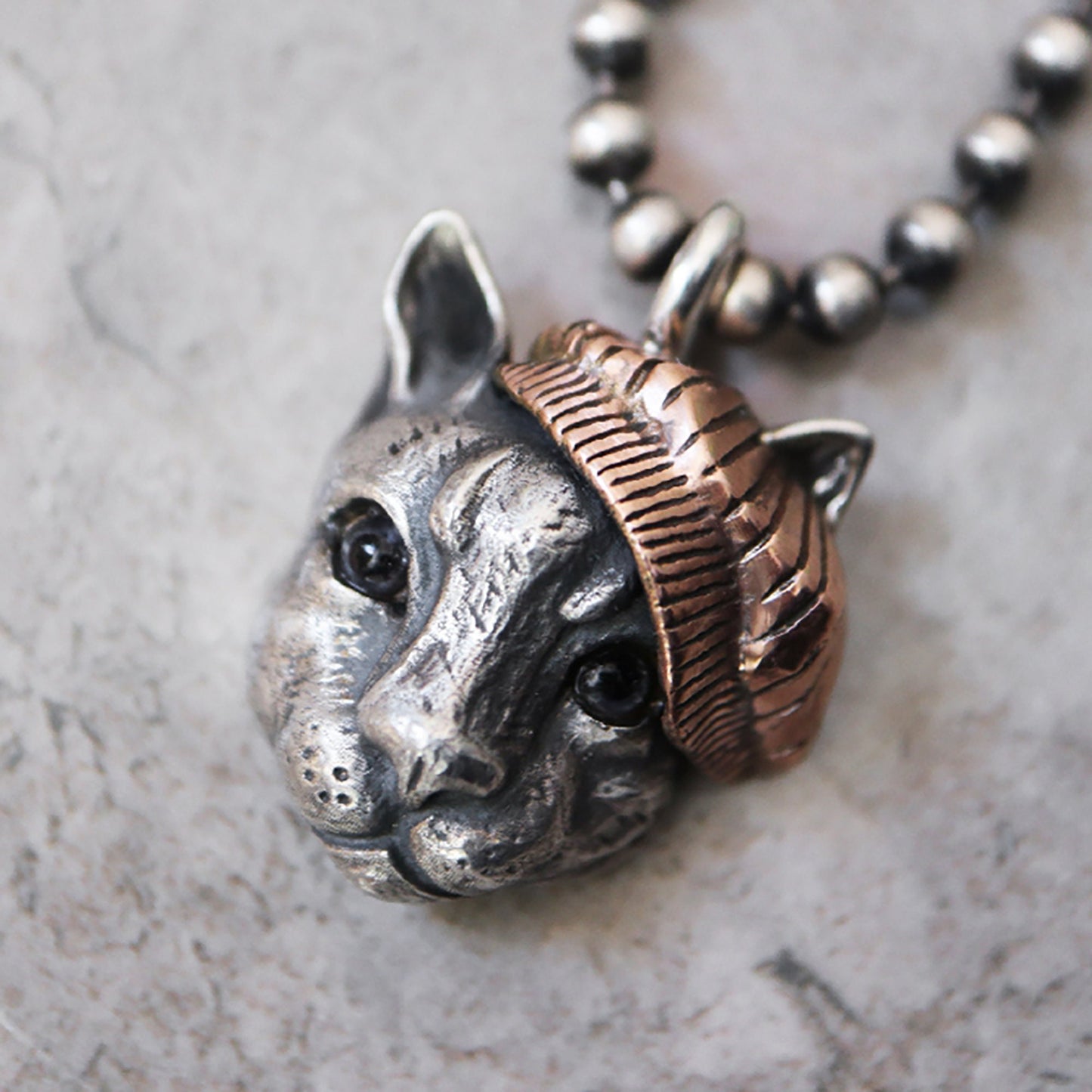 Cat Head 925 Silver Pendant | Cat Head Pendant | Cat Head Necklace | Animal Necklace | Cute Jewelry