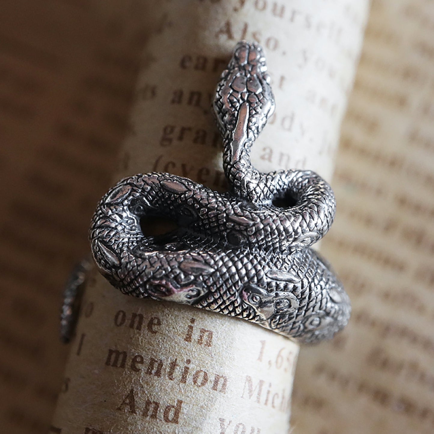 Silver Snake Ring|Snake Ring|Boa Ring|Silver Snake Ring|925 Sterling Silver