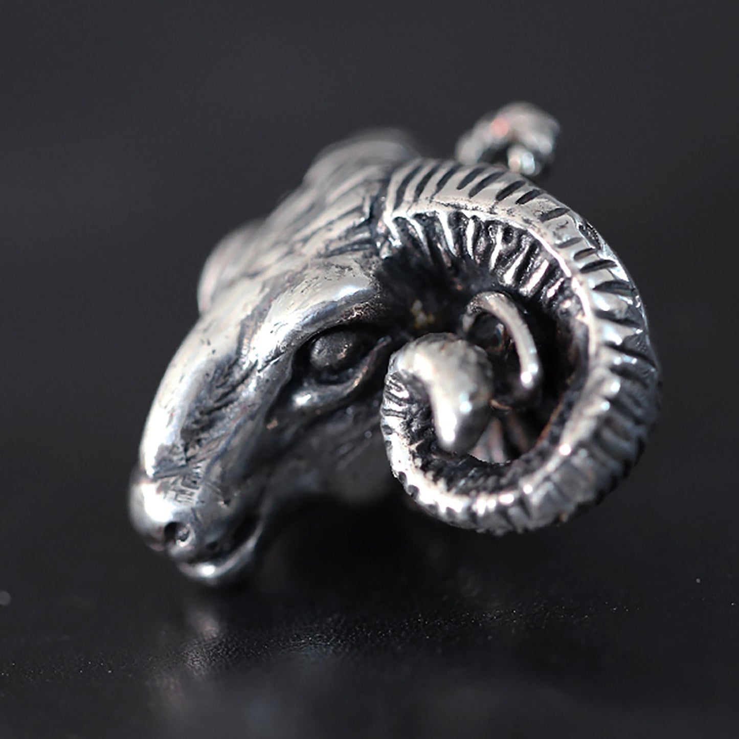 925 sterling silver satan goat head pendant, Aries jewelry, goat pendant, goat necklace, gift for him-craftsman made