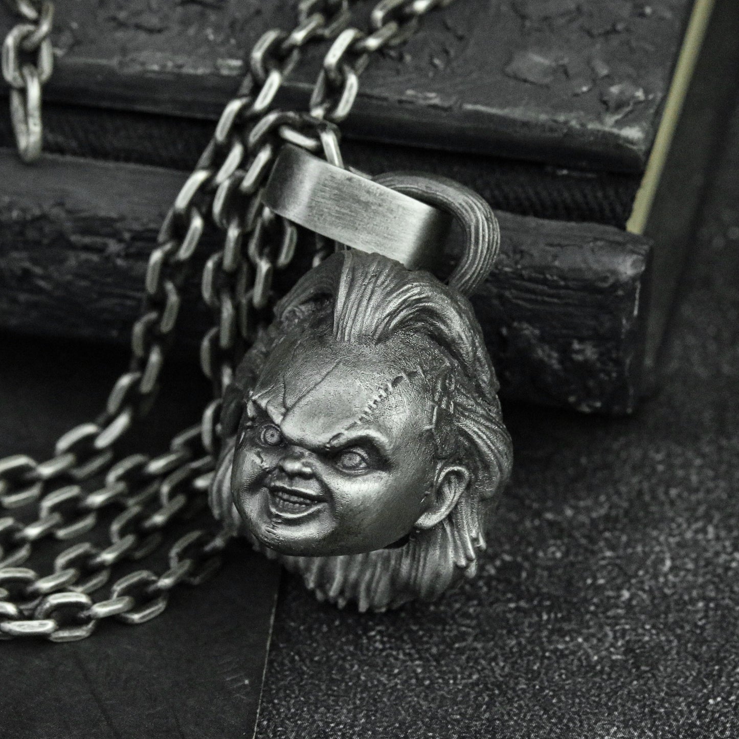 Creepy Doll Pendant | Halloween Jewelry | Horror Jewelry | Doll Pendant