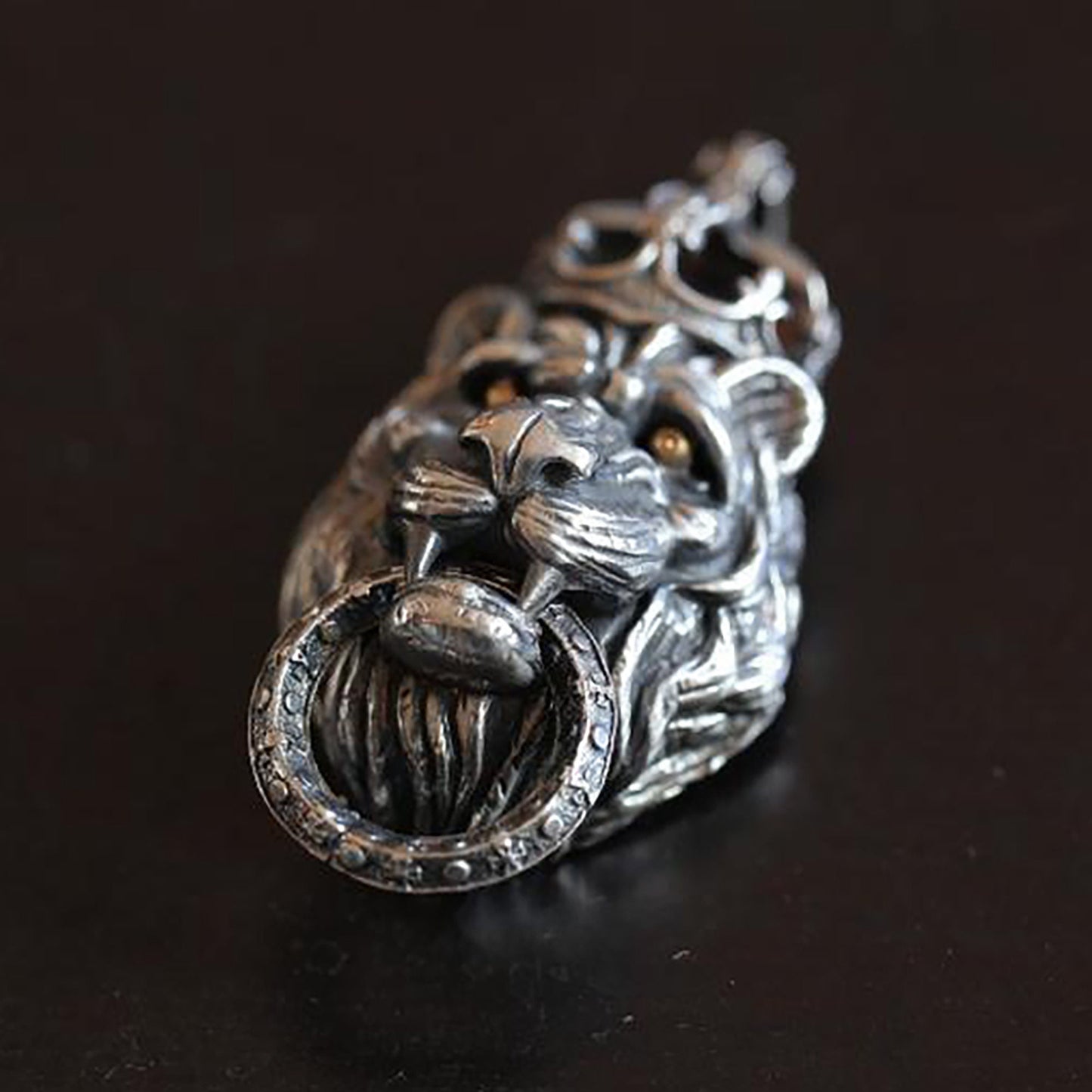 925 Sterling Silver Lion Pendant Necklace|Lion Pendant|Lion Jewelry|Men's Necklace|Men's Gift