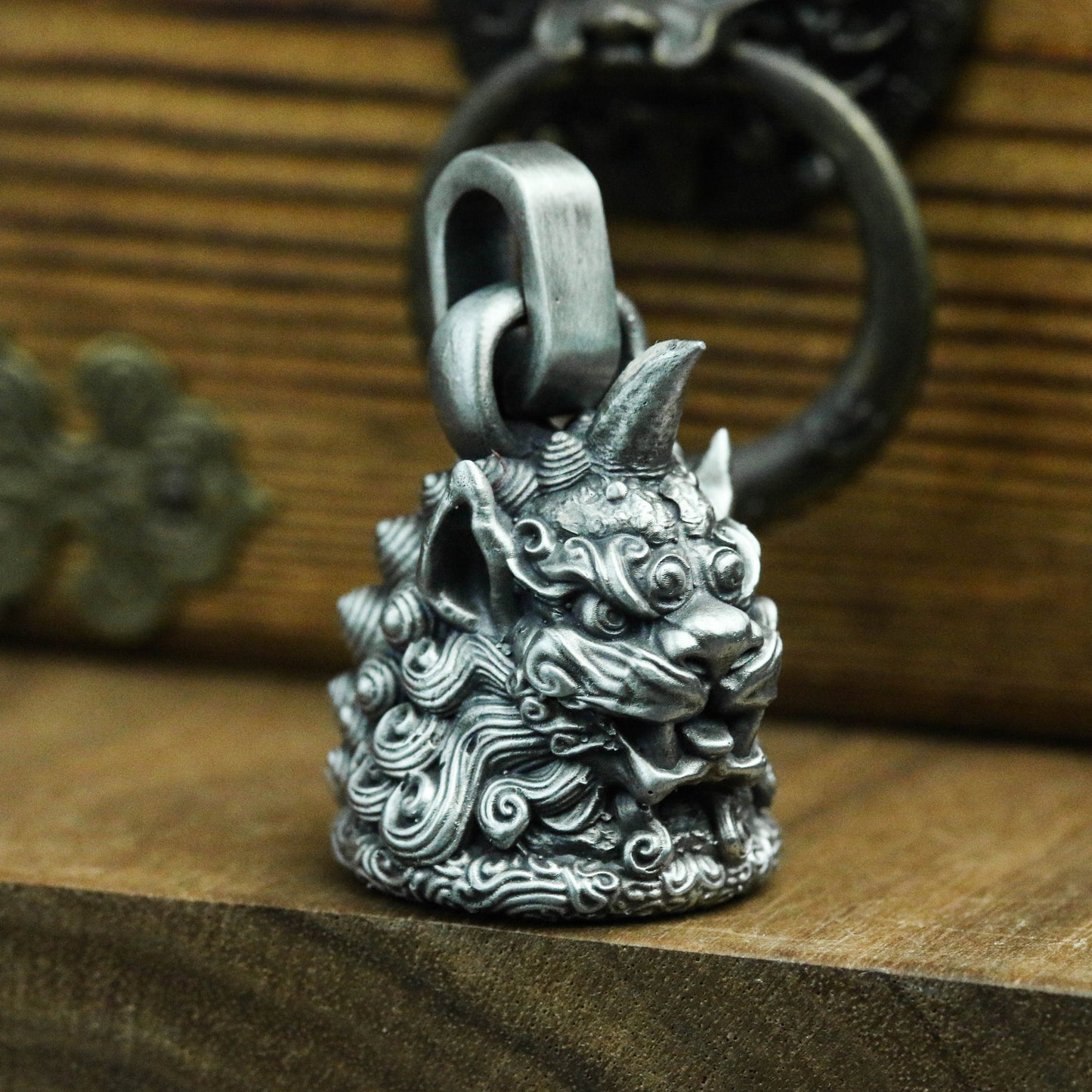 Pixiu 925 Silver Pendant Necklace, Unicorn Silver Necklace, Handmade Silver Pendant, Tang Lion Chinese Style