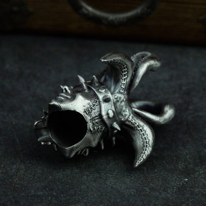 Tri-Face Card Monarch Pendant - Handmade Sterling Silver Poker Collector Piece