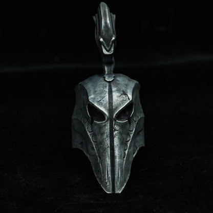 Spartan Ring Helmet Domination Warrior Mask Man Ring Ring Personality Feather Crown Roman Numeral Ring Overlord