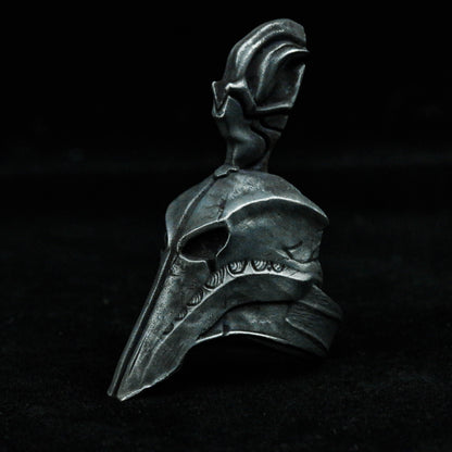 Spartan Ring Helmet Domination Warrior Mask Man Ring Ring Personality Feather Crown Roman Numeral Ring Overlord