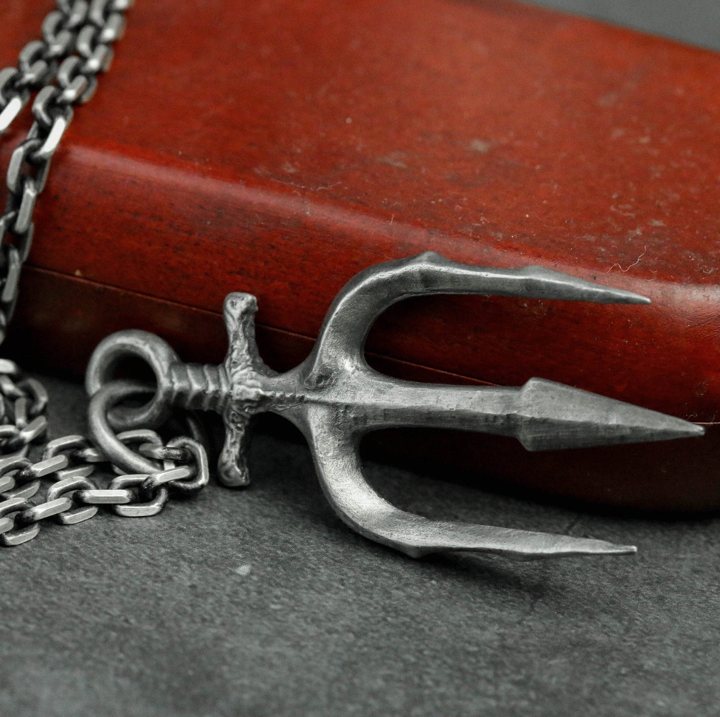 Trident 925 Silver Pendant Necklace, Aquaman Weapon Pendant, Pope Weapon Trident, Weapon Lovers