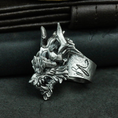 Dragons Nine Sons-HOU-925 Silver Ring-Handmade Ring-Myths and Legends - SATANHORN