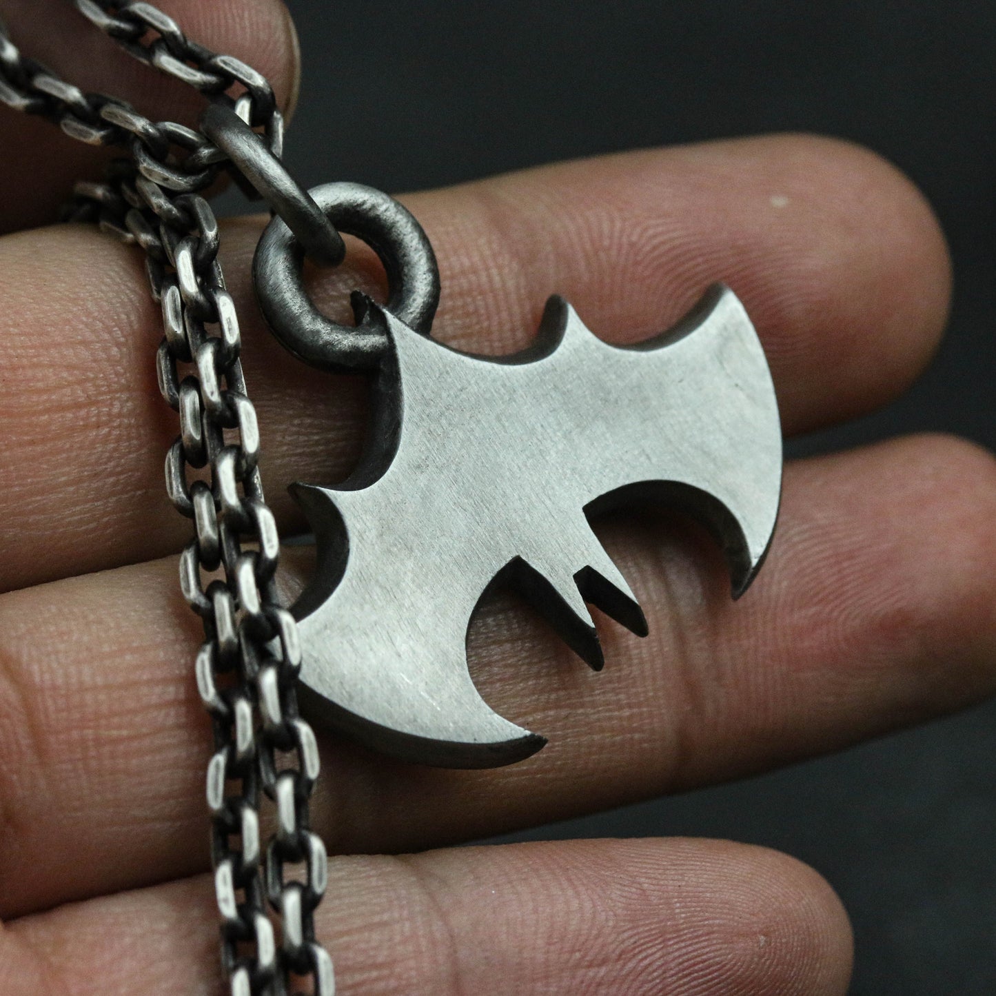 Vampire Bat Silver Pendant|Bat Pendant|Silver Bat|Men's Jewelry