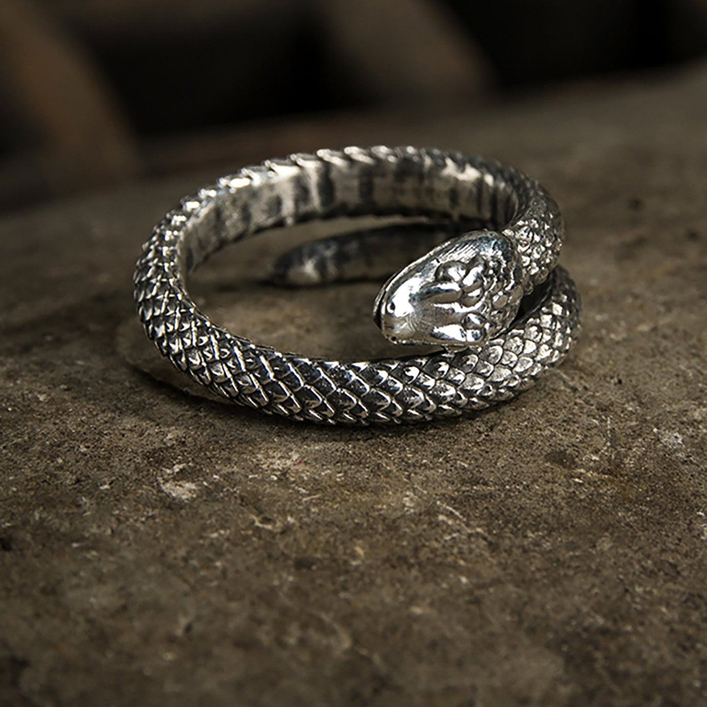 Animal ring, snake ring, silver snake ring, boho ring, gothic ring