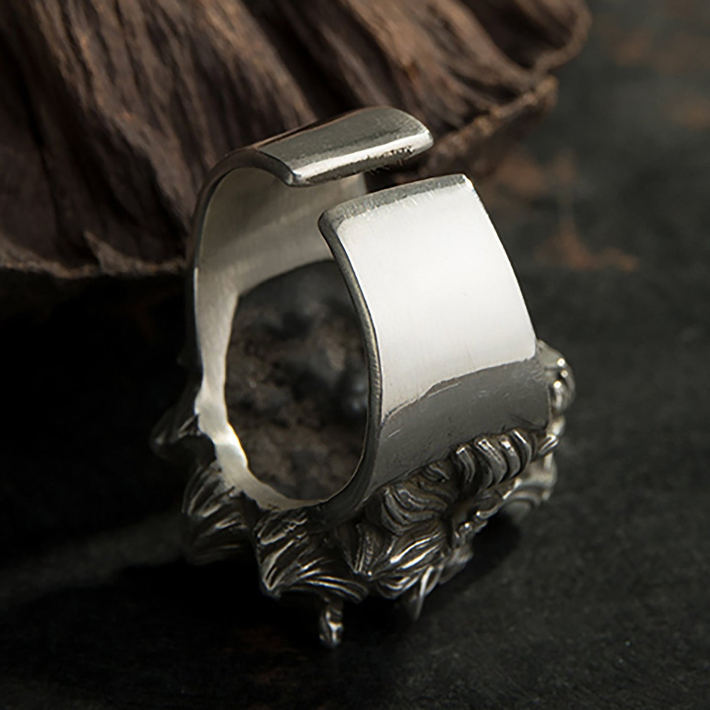 925 sterling silver Dragon head ring,Silver dragon ring,Dragon jewelry,Men's pendant