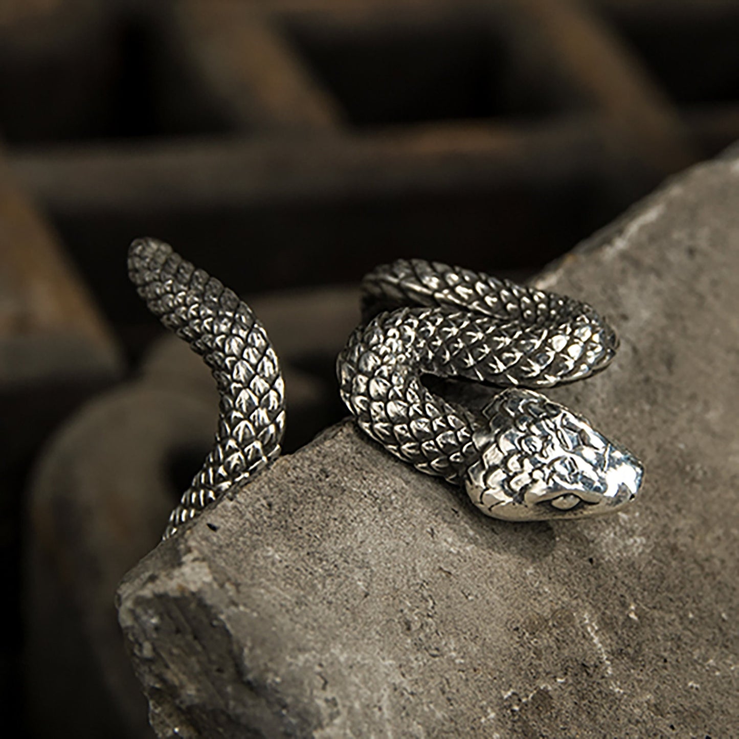 Animal ring, snake ring, silver snake ring, boho ring, gothic ring，couple ring