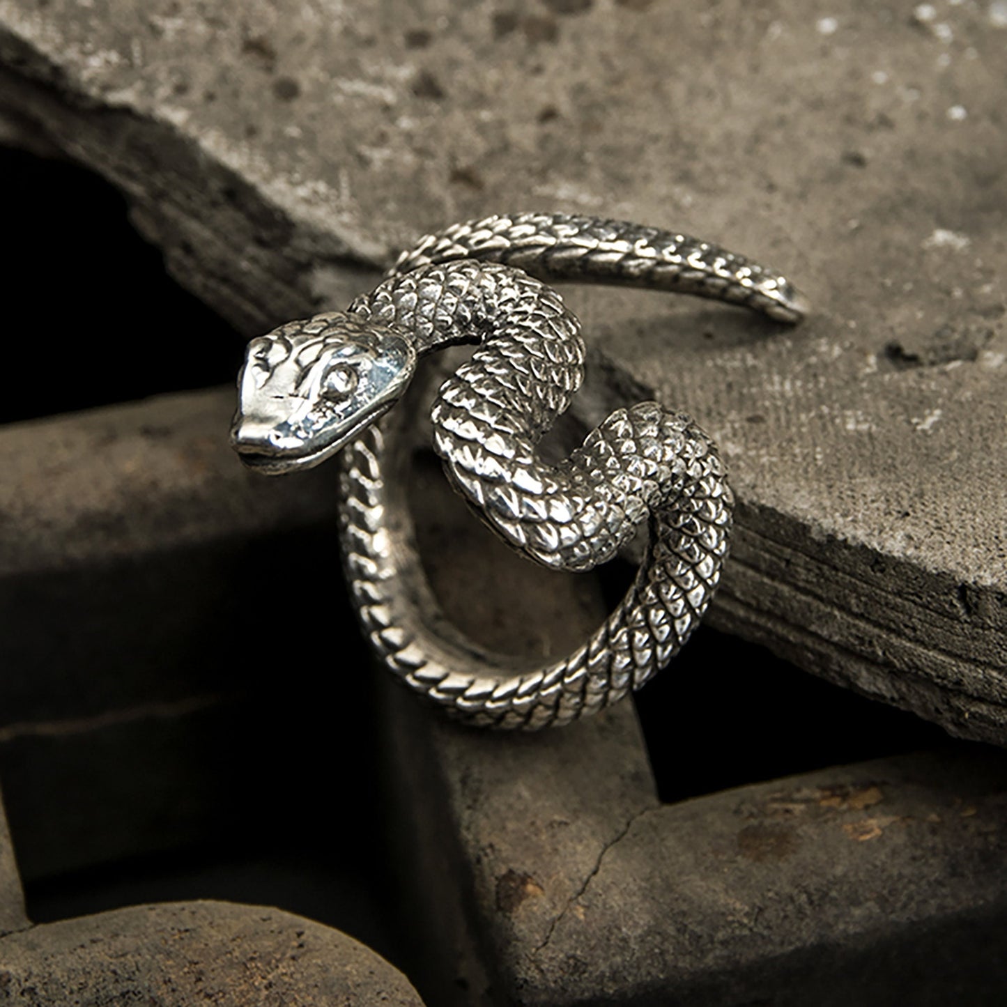 Animal ring, snake ring, silver snake ring, boho ring, gothic ring，couple ring