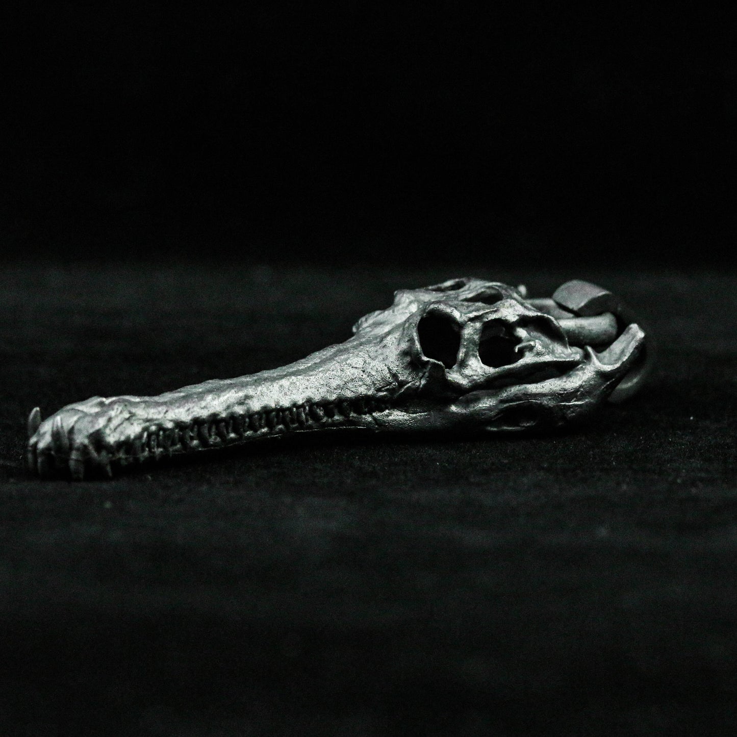 Giant Crocodile Pendant Skull Silver Pendant Brass Big Pendant Big Teeth Pendant Men's and Women's Jewelry