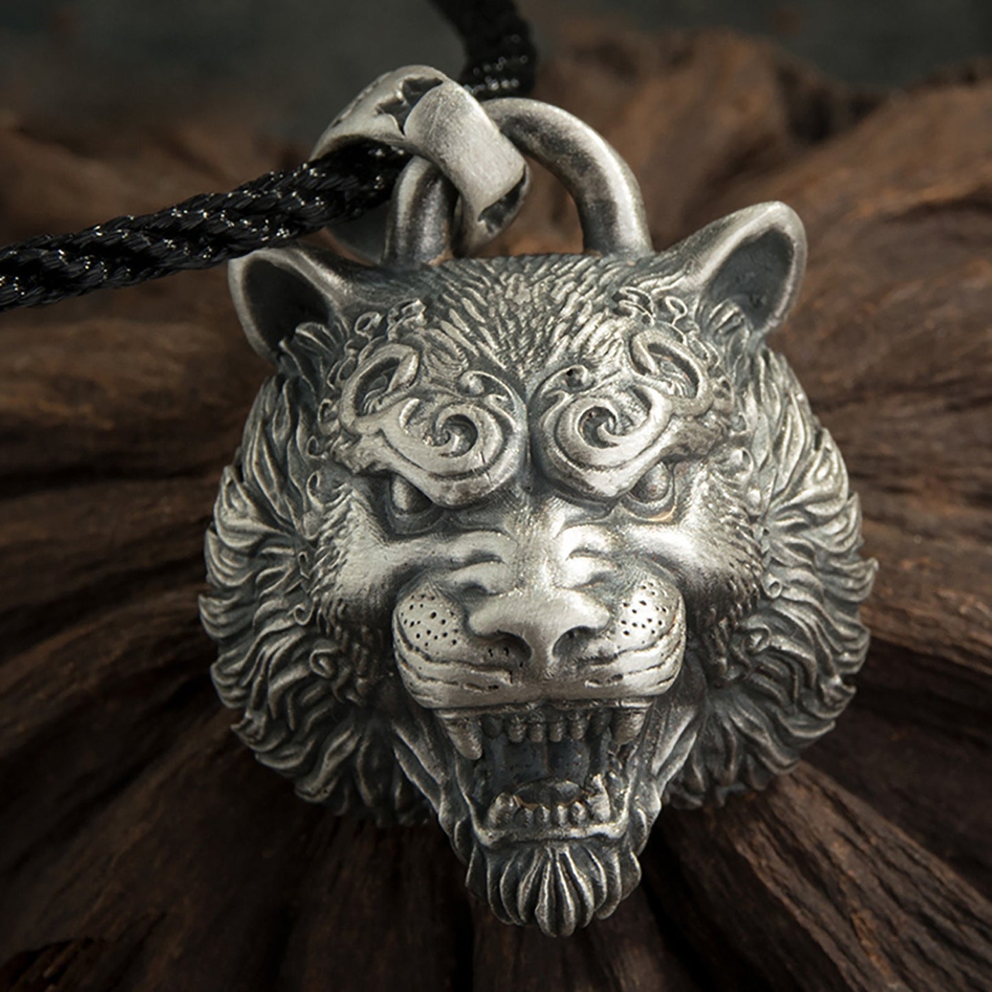 Handmade 925 Sterling Silver Tiger Pendant, Big Feline Pendants, Angry Tiger Jewelry, Men's Pendant - Handmade