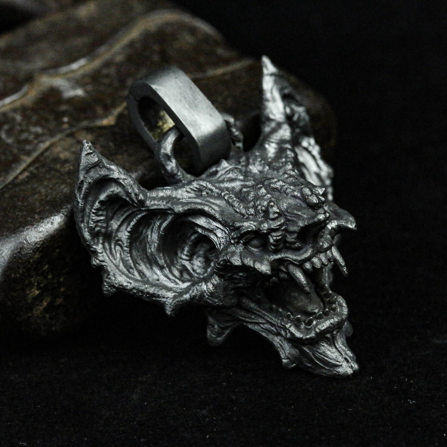 Bat Vampire Gargoyle Pendant 925 Sterling Silver Necklace Brass Modern Men's and Women's Jewelry Pendant Animal