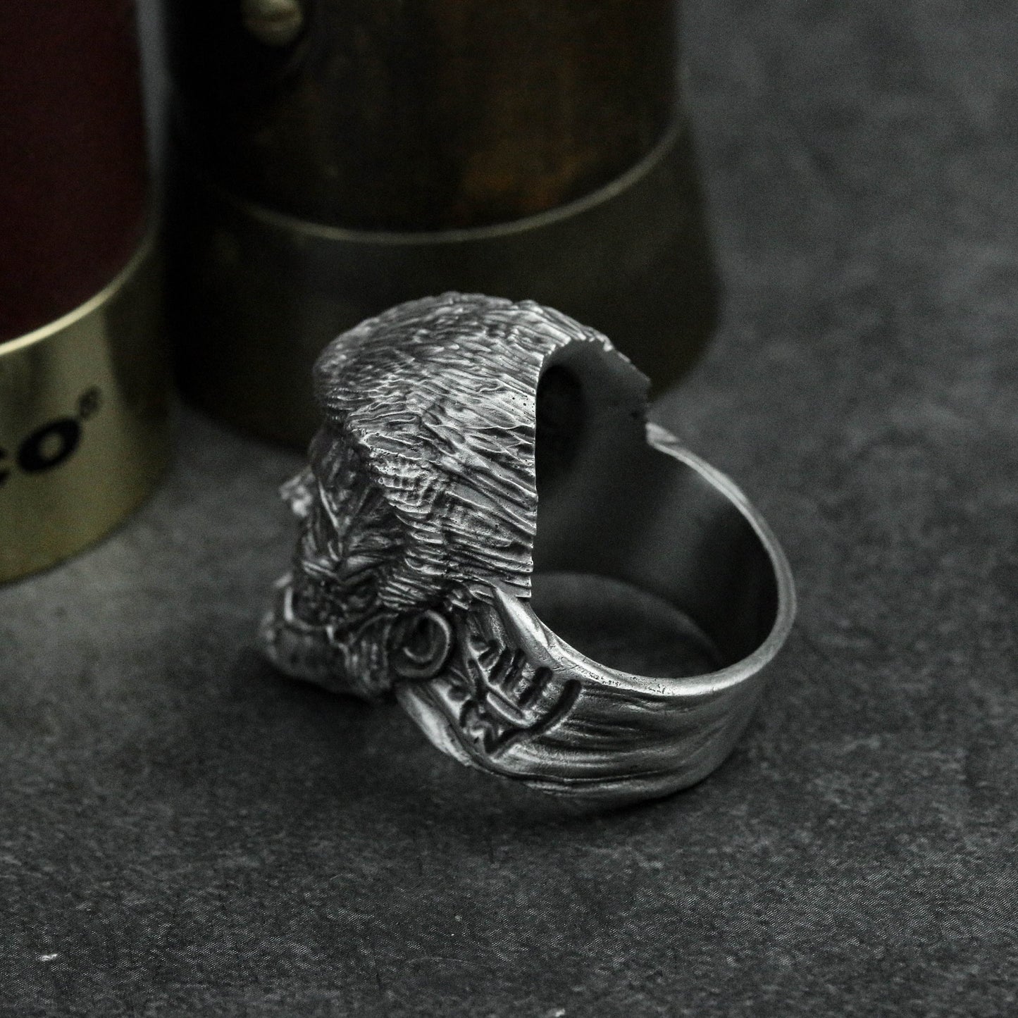 Attack on Titan-Handmade 925 Silver Ring-Japanese Anime Ring-Handmade Personality Silver Ring