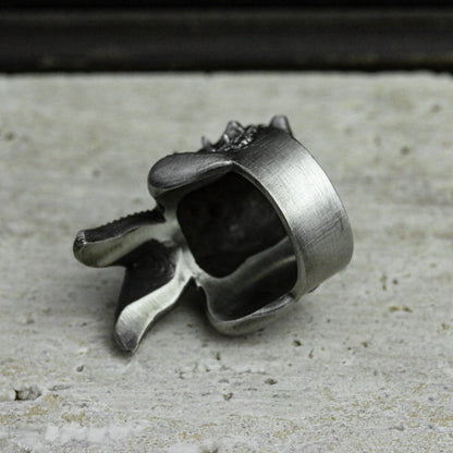 Royal Flush Smirk Ring - 925 Sterling Silver Card Shark Jewelry