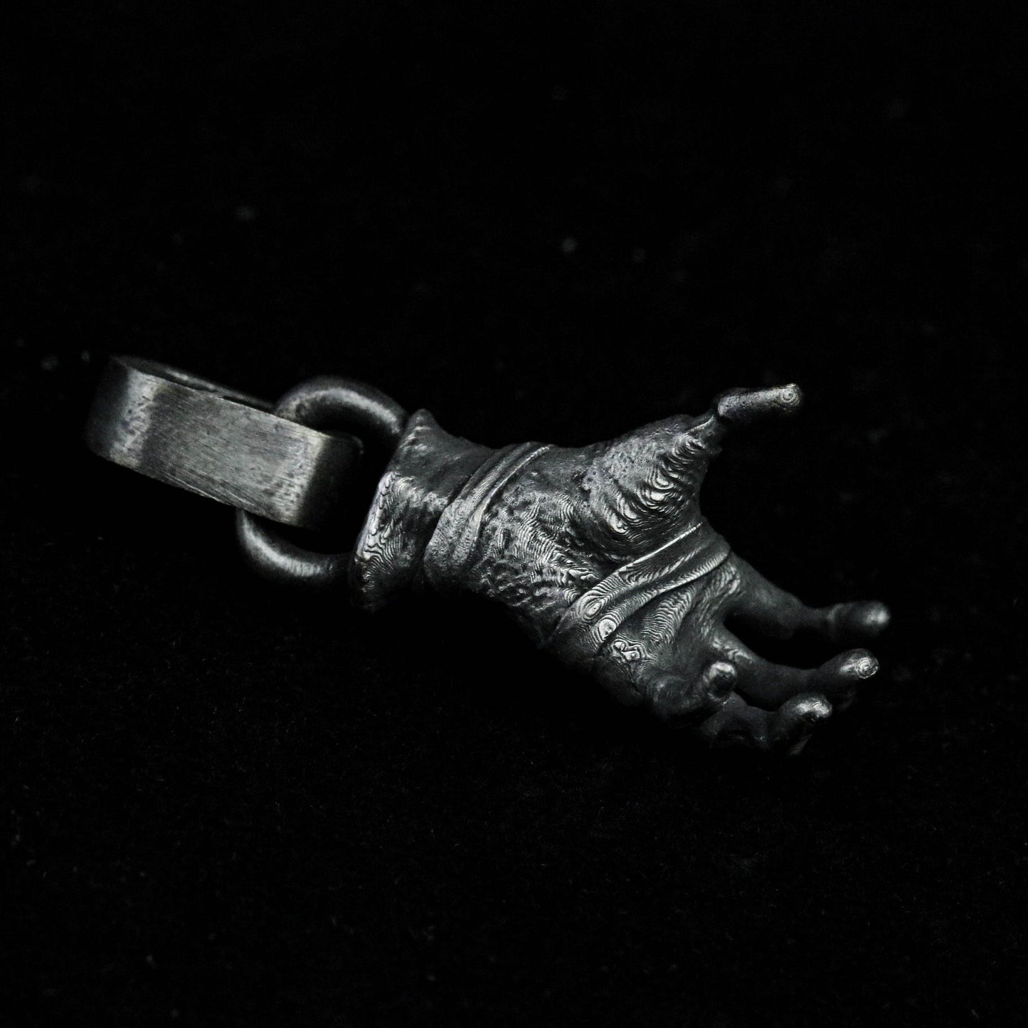 Zombie Hand Ghost Hand Devil Claw Pendant Horror Retro Unique Five Finger Mountain Palm 925 Sterling Silver Brass Necklace Weird Vampire