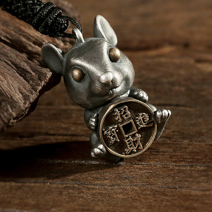 925 pure mouse pendant necklace, personalized animal mouse jewelry, mouse silver pendant, special gift for her - handmade