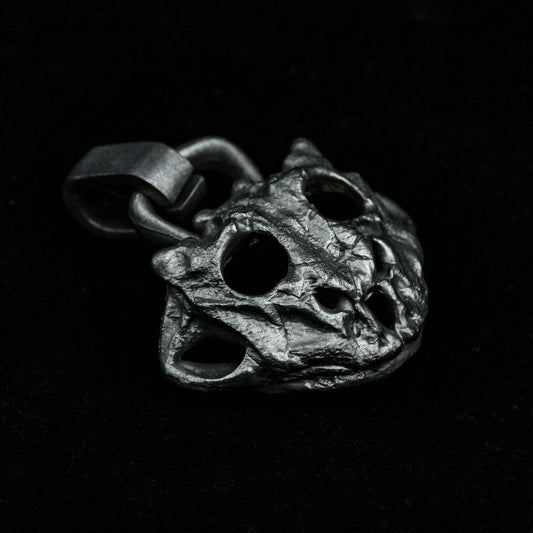 Frog skull silver pendant skull brass pendant 925 silver animal cute retro handmade jewelry for men and women