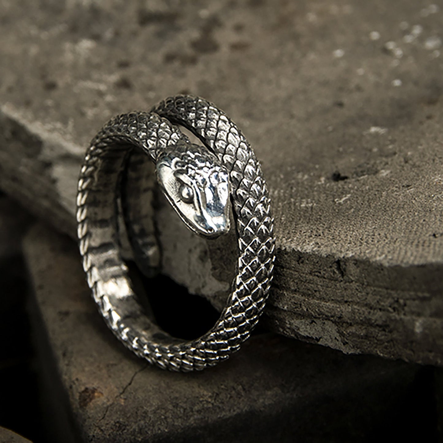 Animal ring, snake ring, silver snake ring, boho ring, gothic ring